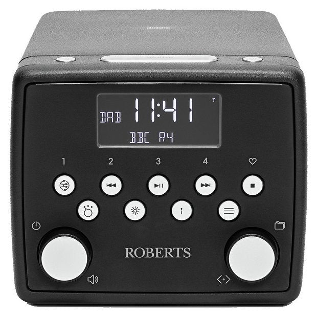 Roberts Sound 49 DAB clock radio black (British brand)