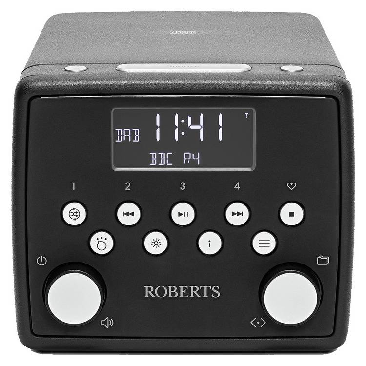 Roberts Sound 49 DAB clock radio black (British brand)