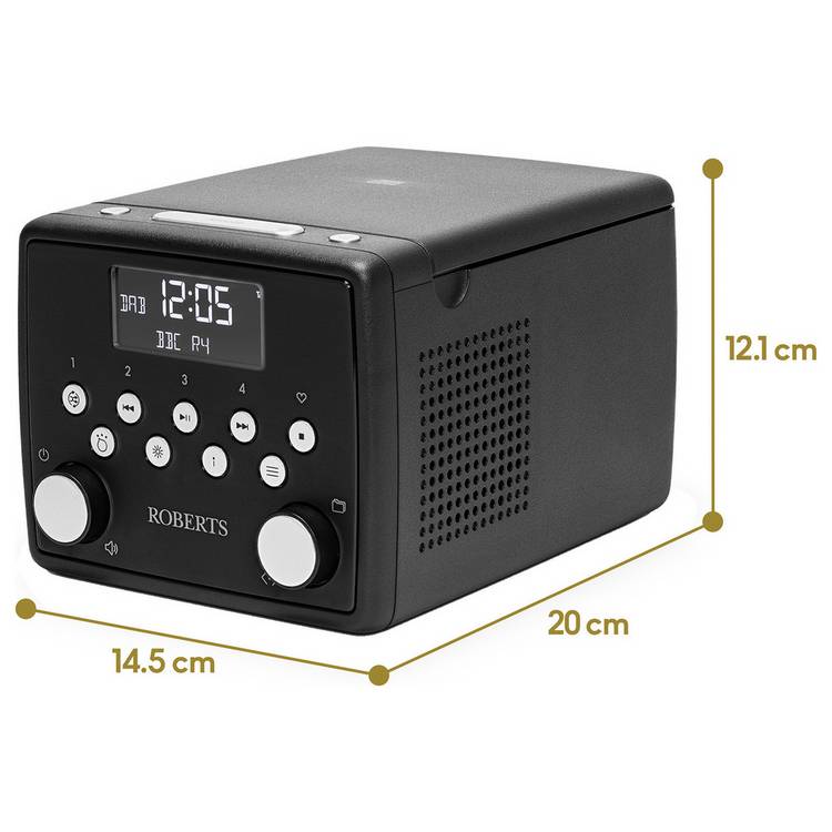 Roberts Sound 49 DAB clock radio black (British brand)