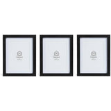 Habitat black wooden picture frames 3 pack mixed sizes, UK version