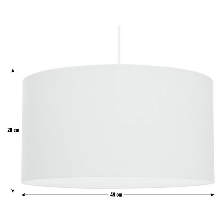 Habitat grey linen easy fit lampshade 49cm (British brand)