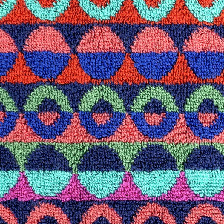 Habitat Ronda Circles bath sheet multi, UK version