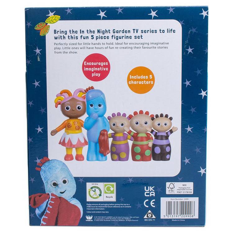 In the Night Garden toy figure set 5 characters, UK version