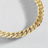 Revere men's gold plated curb bracelet 5.5mm (British brand)