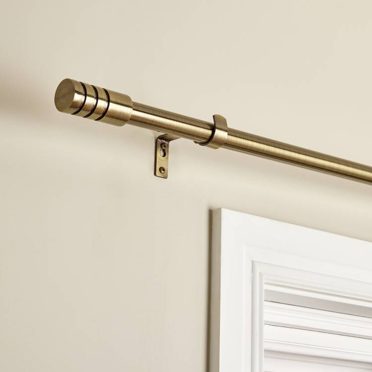 Argos Home brass extendable curtain pole 110-300cm - British product