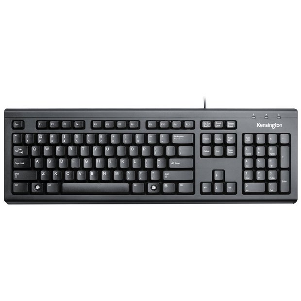 Kensington wired ValuKeyboard black, UK version