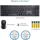 Kensington wireless keyboard and mouse set black (British brand)