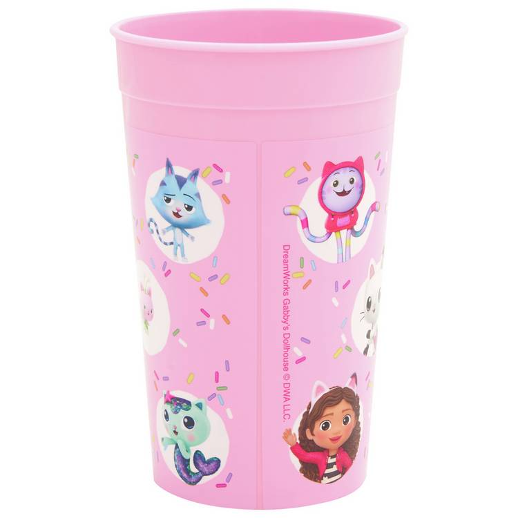 Gabby's Dollhouse pink kids dinner set 3 piece - British product