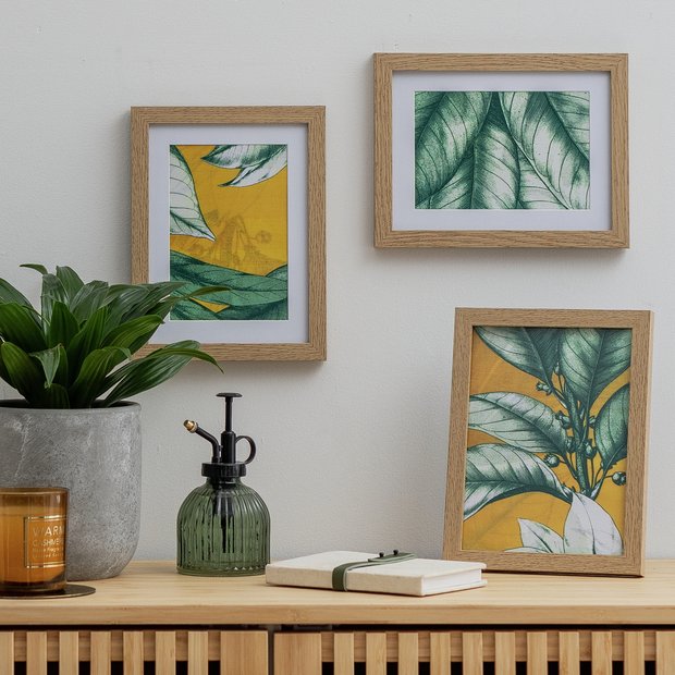 Habitat oak effect picture frames 20x15cm set of 3, UK version