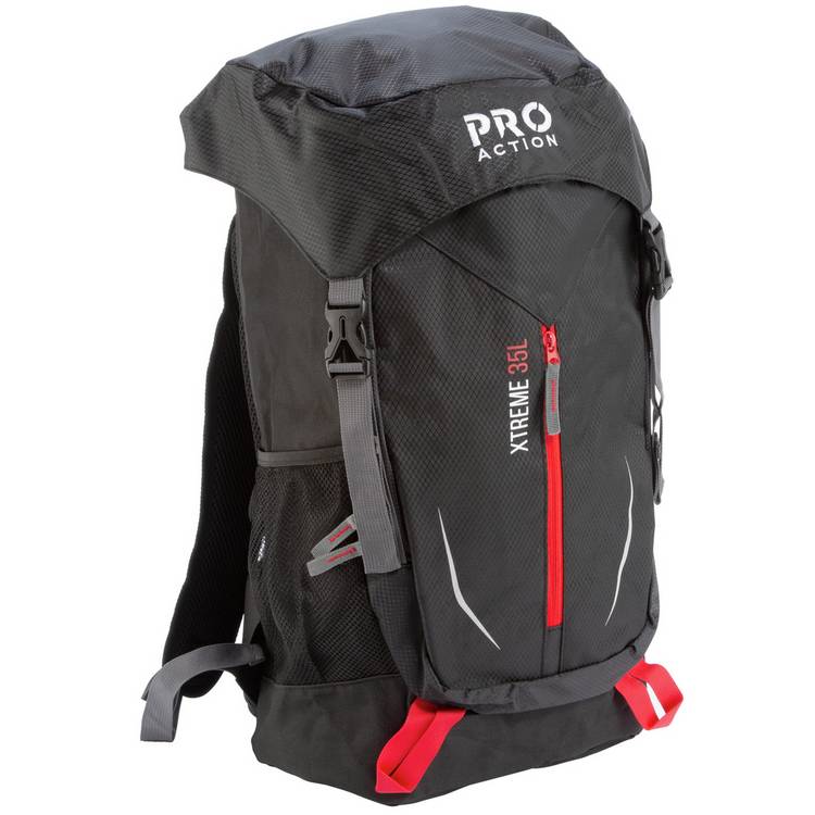 Pro Action Xtreme 35L backpack black, imported from the UK