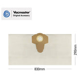 Vacmaster 20L dust bags pack of 5 wet dry vacuum accessory (British brand)