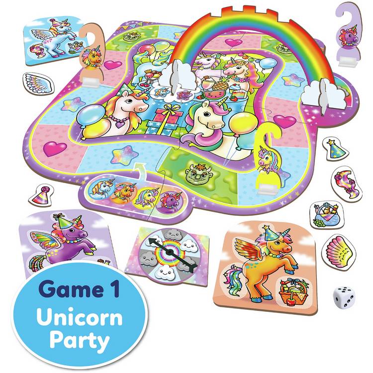 Orchard Toys unicorn board game for children aged 4-8 - British product