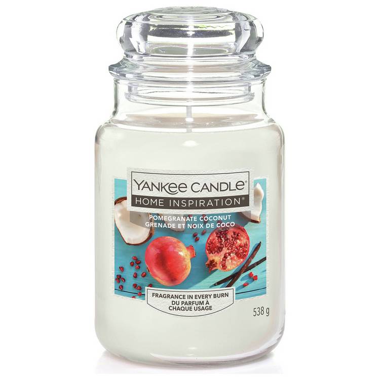 Yankee Candle large scented candle Pomegranate Coconut (British brand)
