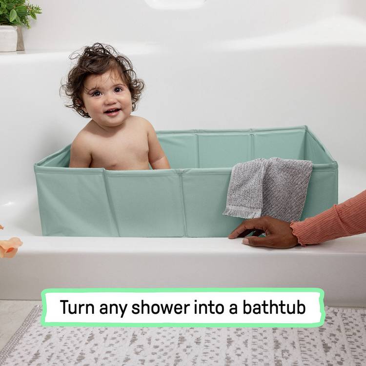 Ingenuity Tuck Away Folding Bath Tub for children 1 to 5 years, imported from the UK