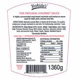 Mr Yoshida's Original Gourmet Sauce 1.36kg, UK version