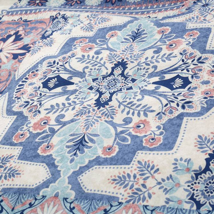 Catherine Lansfield bedding set boho patchwork blue single - British product