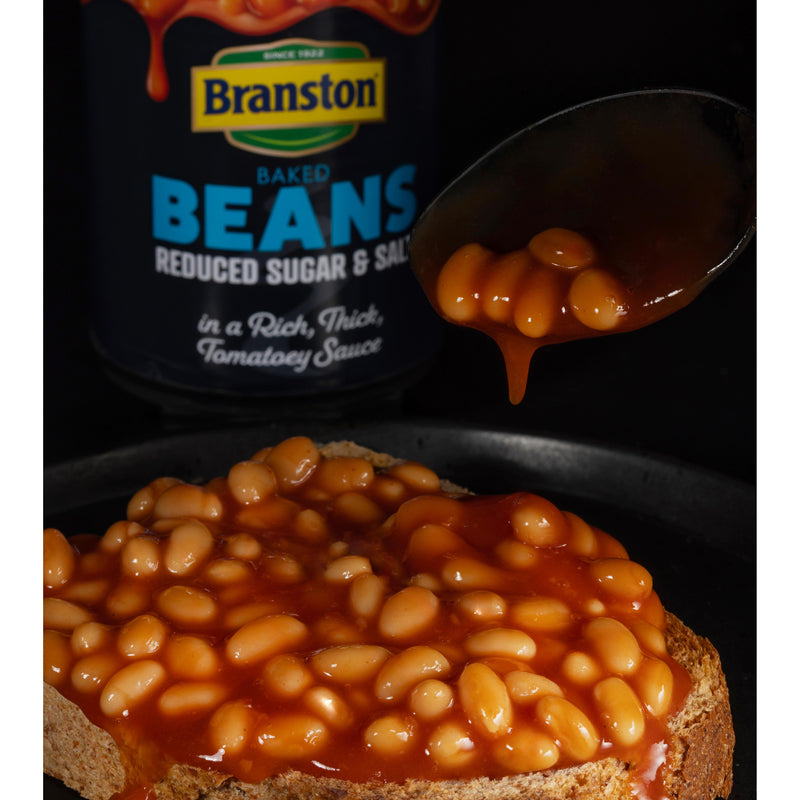 Branston baked beans reduced sugar and salt 410g - British product