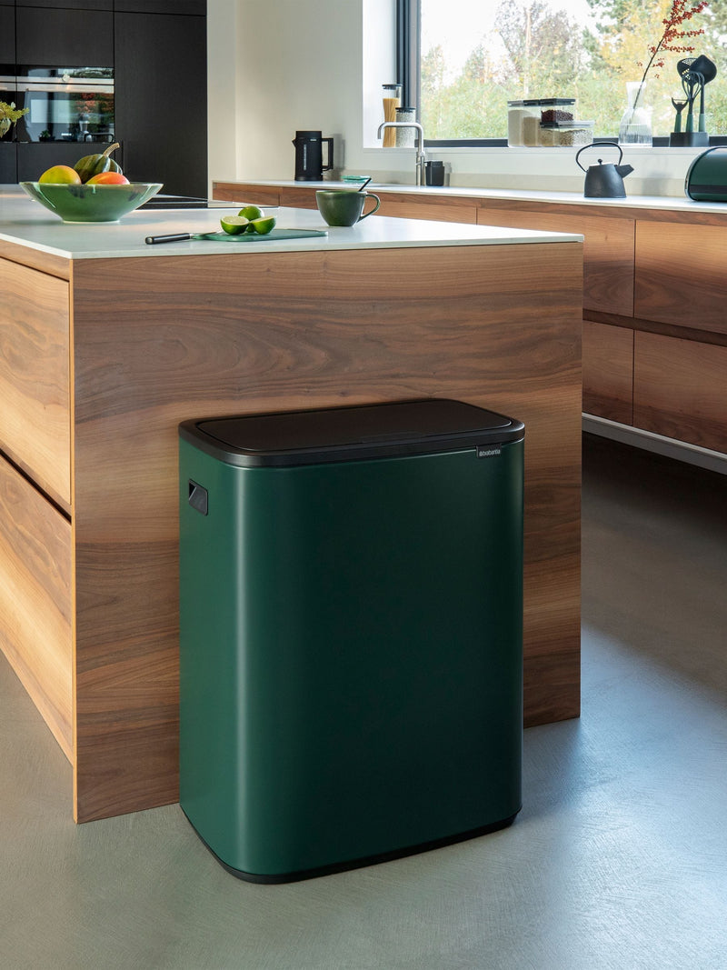 Brabantia Pine Green Bo Touch Double 30L Bin