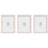 Habitat pink wooden picture frames set of 3, UK version