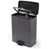 Curver pedal bin cool grey 65L, imported from the UK
