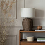 Argos Habitat Wicker Pear Natural Rattan Table Lamp 49cm- Buy online at McGrocer