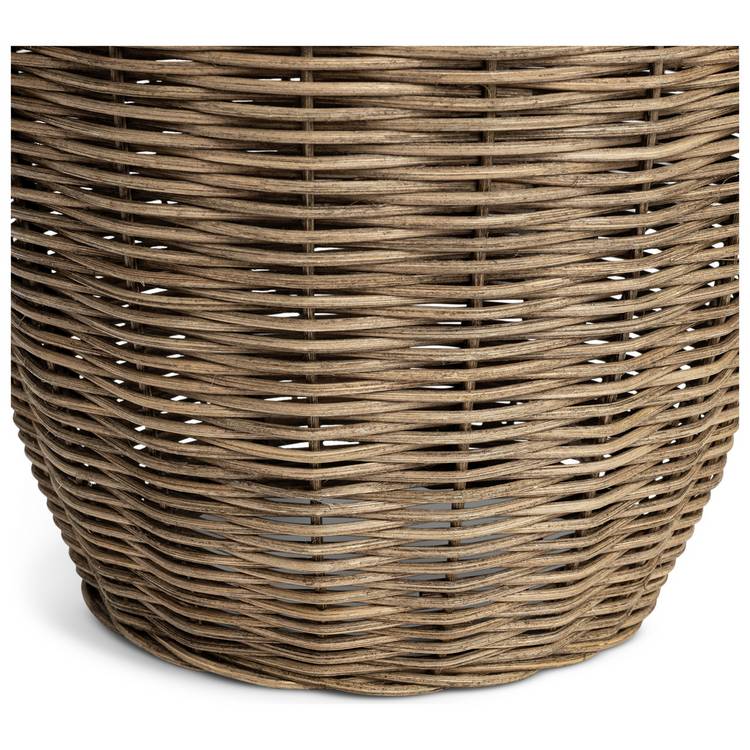 Habitat Wicker Pear natural rattan table lamp 49cm, UK version