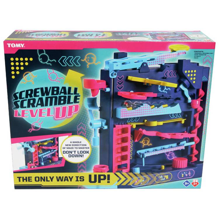 TOMY Screwball Scramble Level Up game vertical maze, UK version