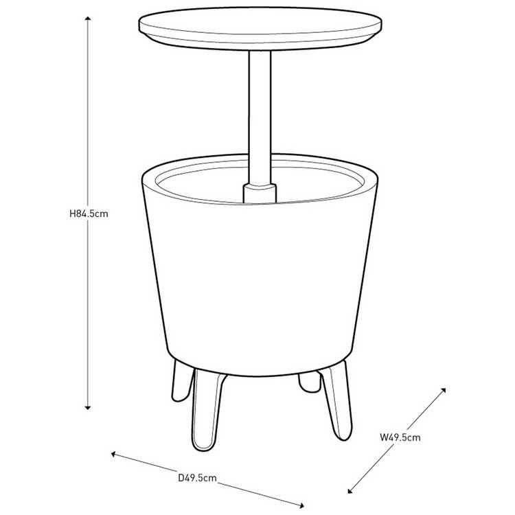 Keter illuminated cool box 30L - British product
