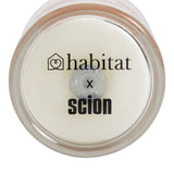 Habitat x Scion glass candle paradise plum orchid, UK version
