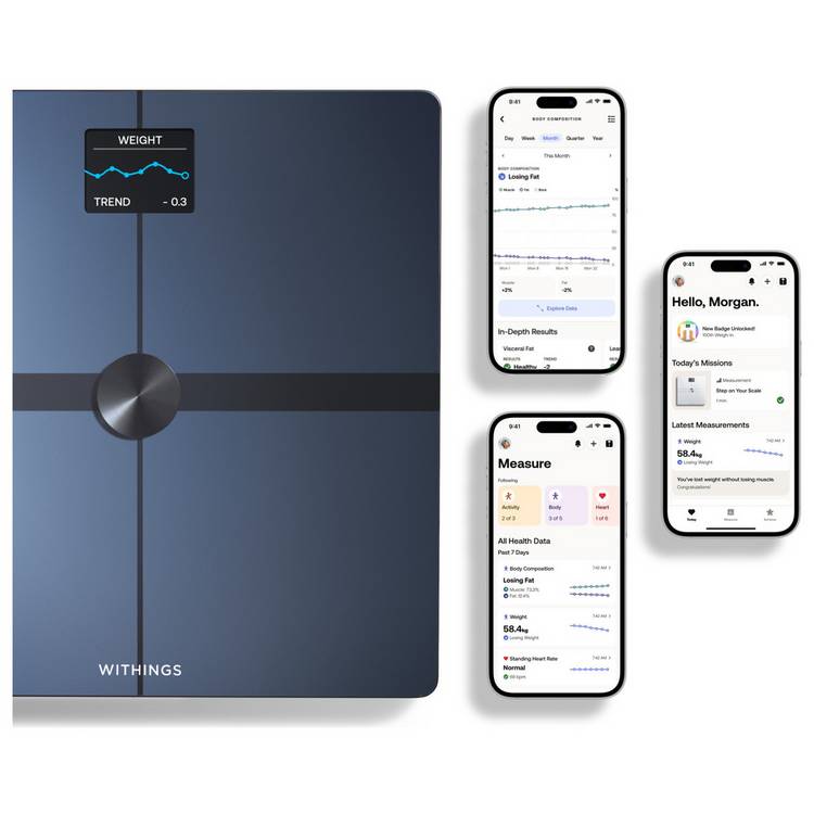 Withings Body Smart WiFi health scale in Black, UK version