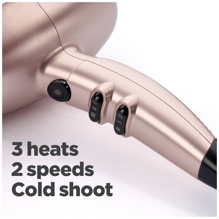 BaByliss Keratin Shine Pro 2200 hair dryer with diffuser, UK version
