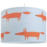 Habitat x Scion blue Mr Fox lampshade 30cm, imported from the UK