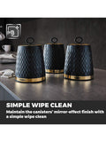 Tower Blue Empire canisters set 1.3L capacity (British brand)