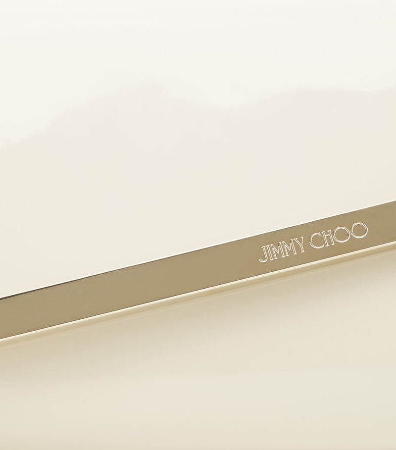 Jimmy Choo Leather Emmie Clutch Bag, imported from the UK