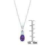 Costco oval cut amethyst and diamond pendant, UK version