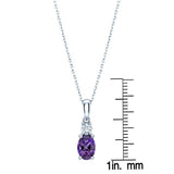 Costco oval cut amethyst and diamond pendant, UK version
