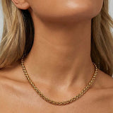 Superdrug MUCHV Women's Twisted Chain Necklace in Gold 40cm+5cm Extender- Buy online at McGrocer