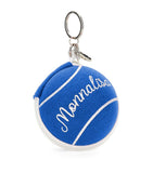 Tennis Ball-Inspired Headphone Pouch with Zip Fastening, 12cm Diameter
