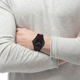 HUGO watch black dial silicone strap 42mm - British product