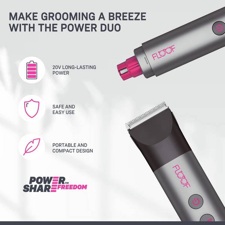 Floof 20V 2-tool pet grooming kit (British brand)