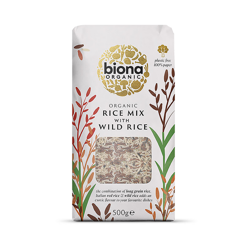 Biona organic rice mix with wild rice 500g - British product