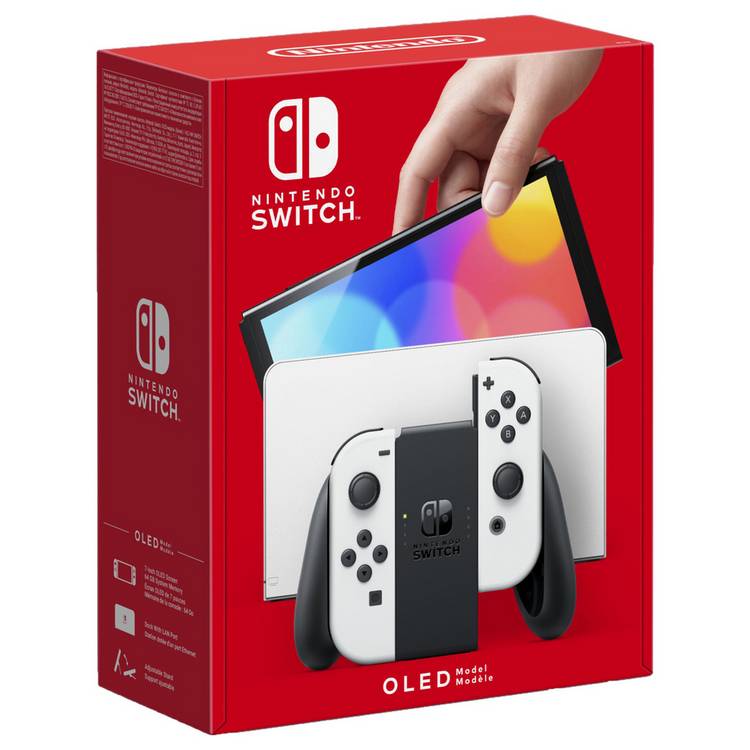 Nintendo Switch OLED Console White, imported from the UK
