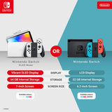 Nintendo Switch OLED Console White, imported from the UK