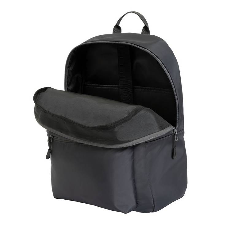 Home grey backpack block colour with padded laptop compartment, imported from the UK