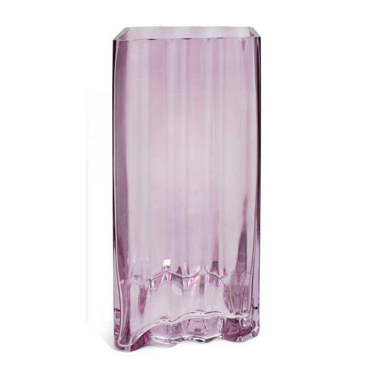 Habitat Wiggle glass vase medium purple, UK version