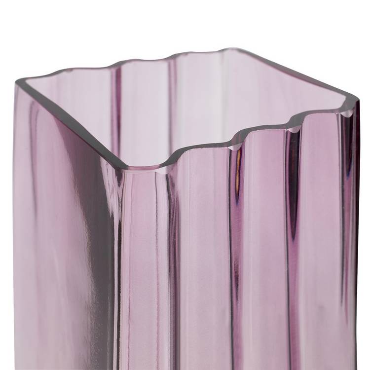 Habitat Wiggle glass vase medium purple, UK version