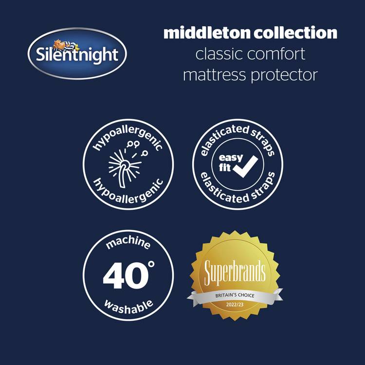 Silentnight mattress protector single size, imported from the UK