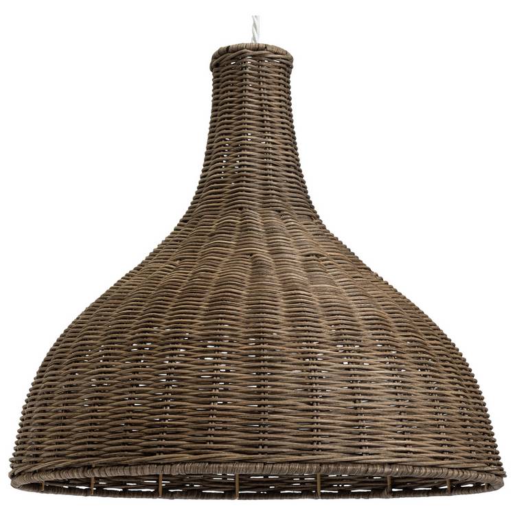 Habitat wicker pear lampshade 51cm - British product