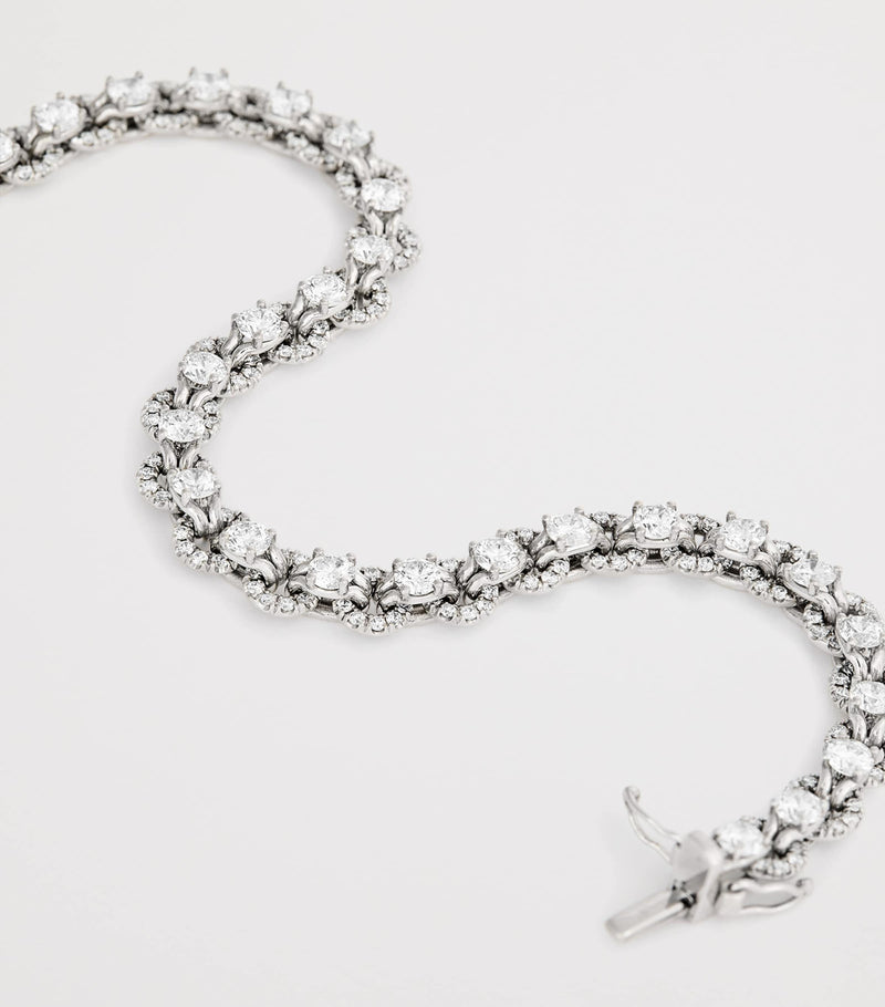 Spinelli Kilcollin white gold and diamond Lumia bracelet (British brand)