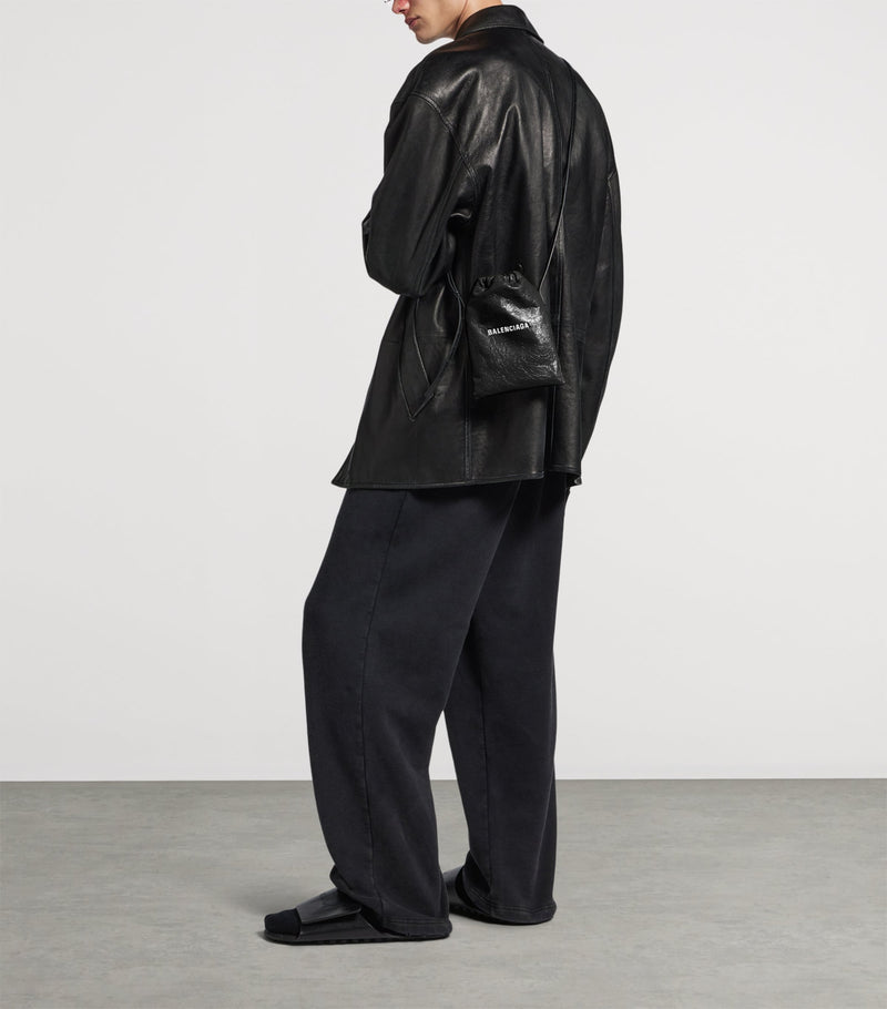 Balenciaga leather shopper phone holder - British product